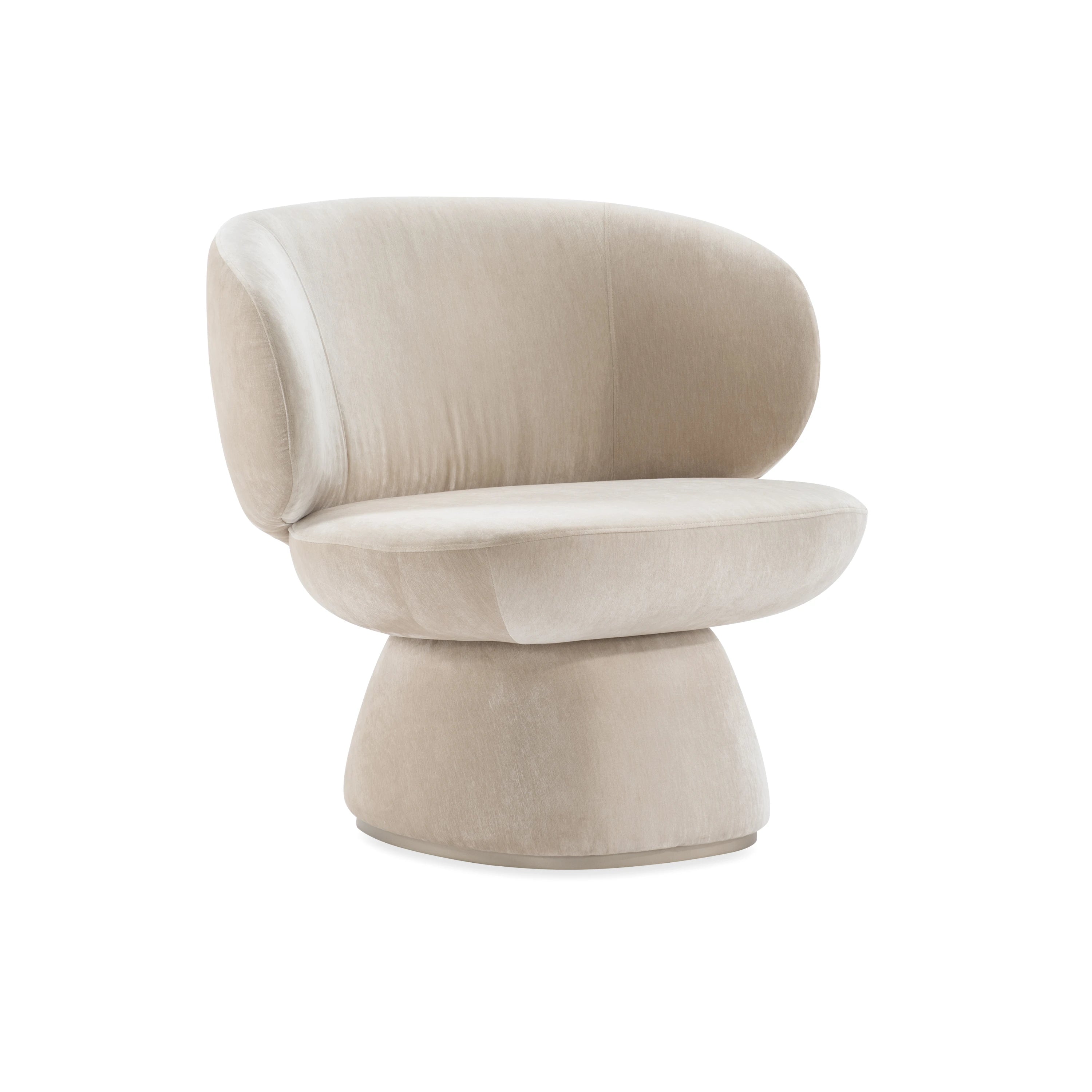 Reverie Swivel Lounge Chair - Ivory - primary image [data-sku='UPH-026-136-B']