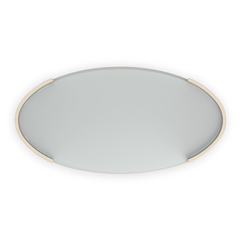 Love Oval Cocktail Table - Matte Pearl