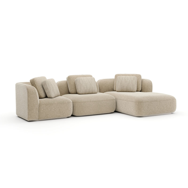 Sasso Right Chaise Sec Large - Oatmeal