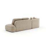 Sasso Armless Lf Chaise Sec - Oatmeal - 3rd angle