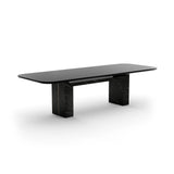 Overlap Rectangle Dining Table Dark - main image