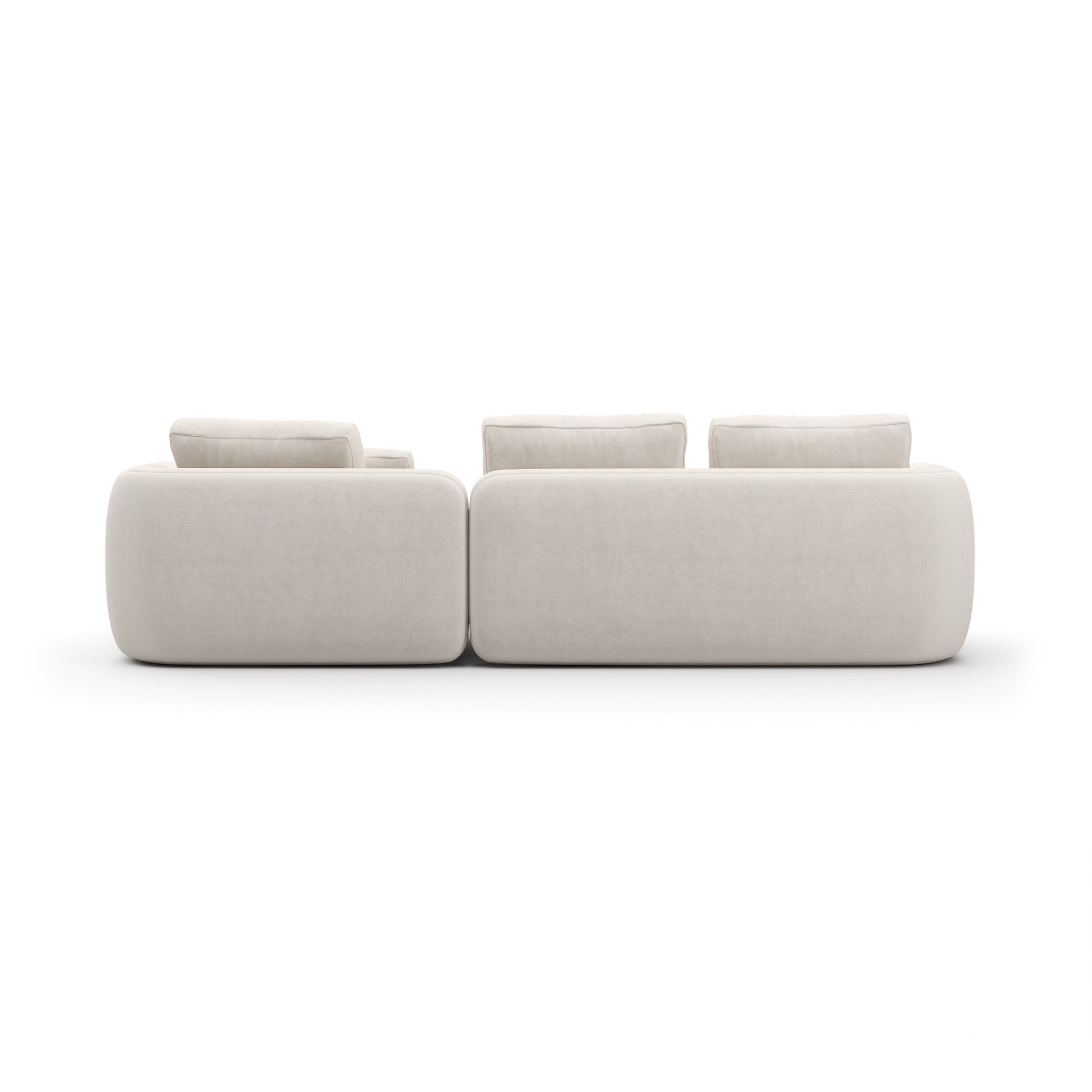 *Overlap Right Chaise Sec Small Ecru - 3rd angle
