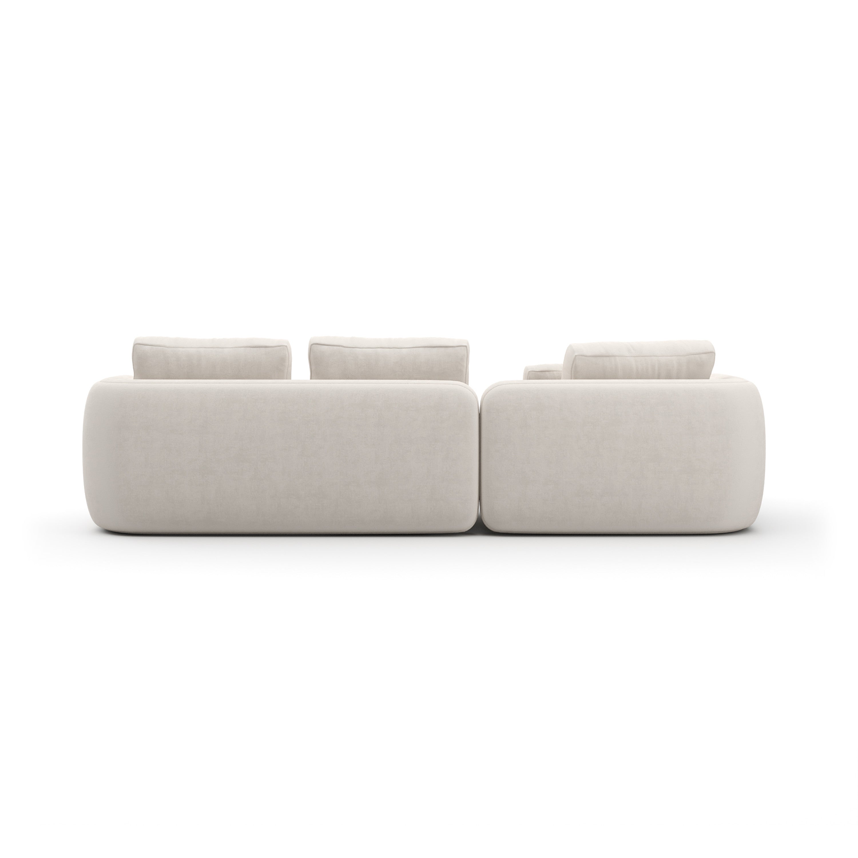 *Overlap Left Chaise Sec Small Ecru - 3rd angle