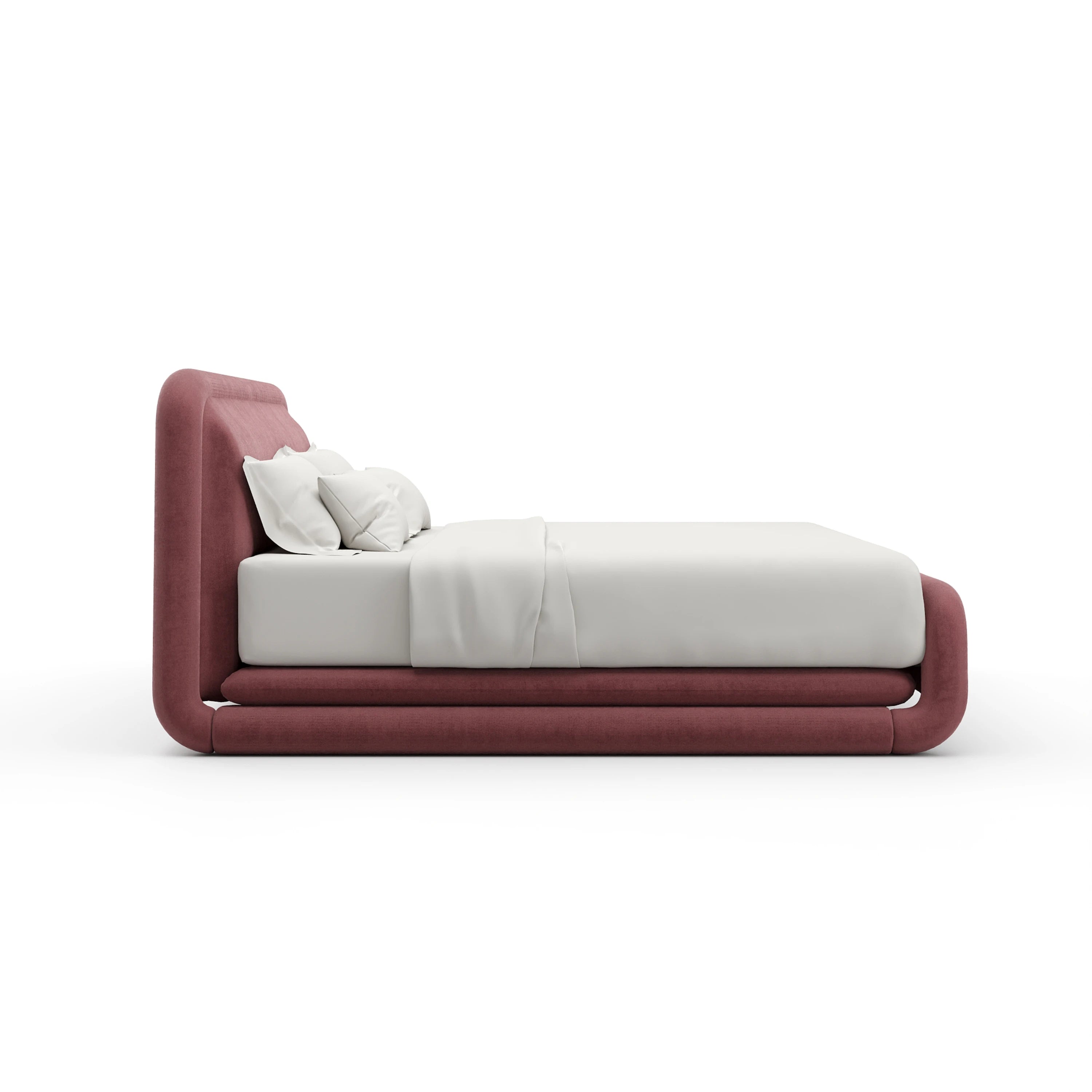 Bold King Bed - Dusty Rose - 2nd angle