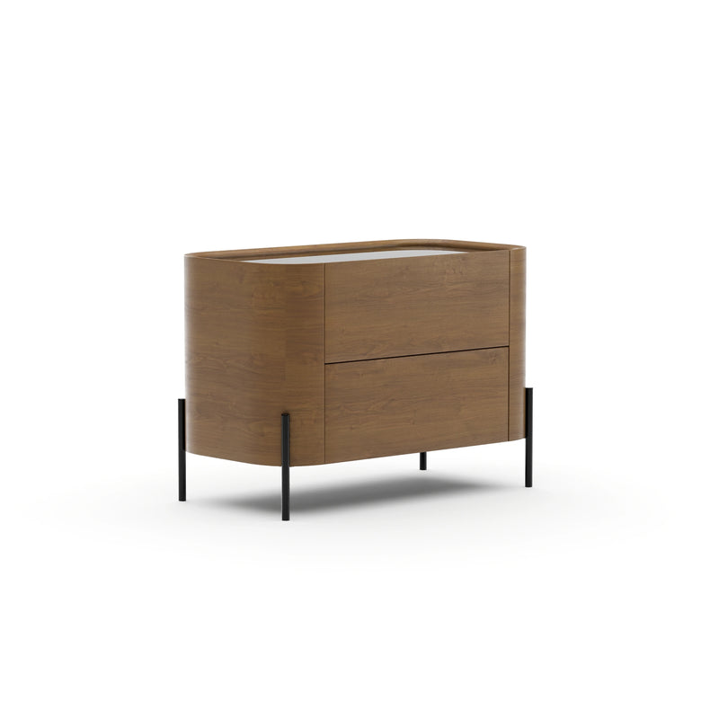 Atom 34" Nightstand - Chocolate Nougat