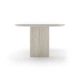 Overlap Rec Dining Table Base Light - 2nd angle