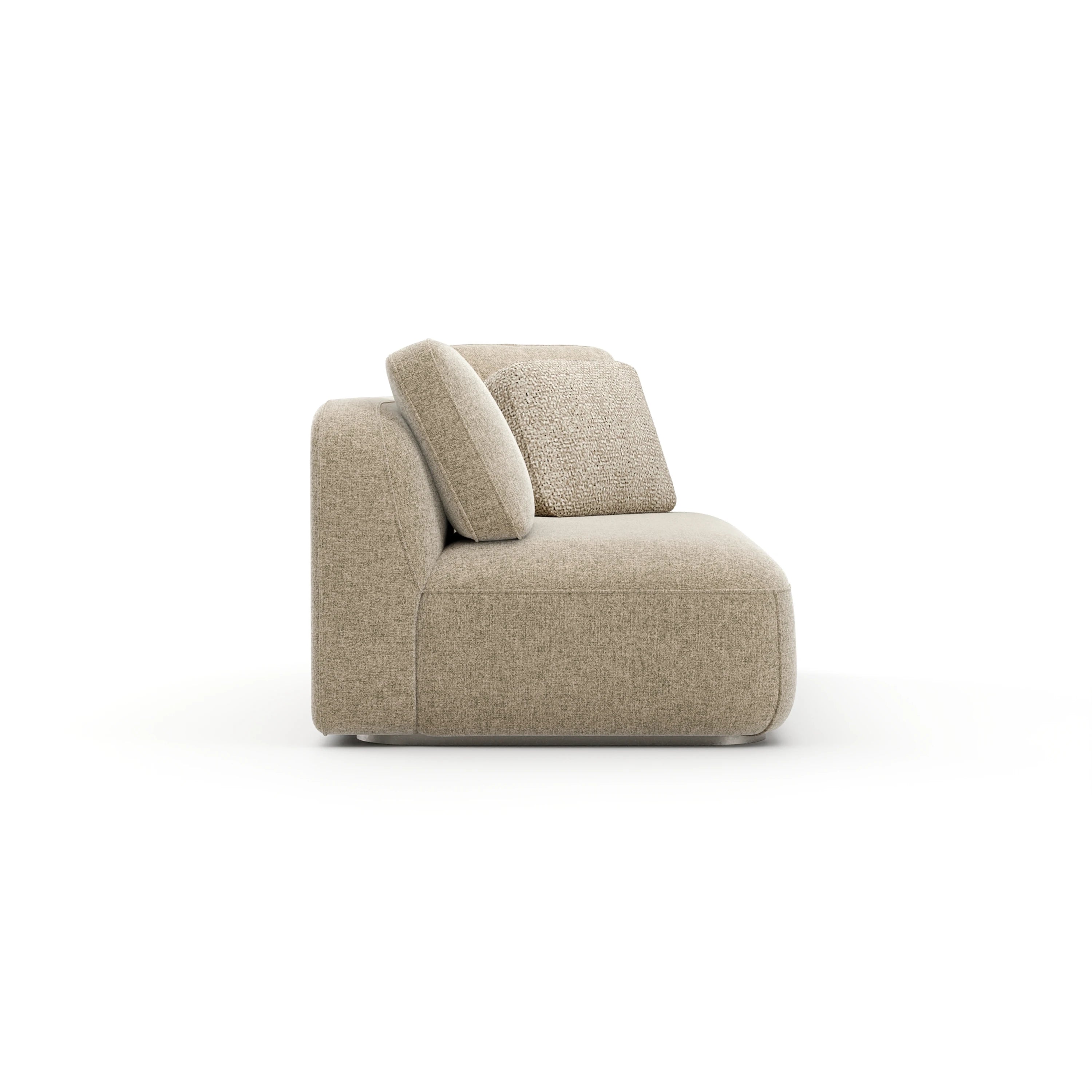 Sasso Raf Loveseat - Oatmeal - 2nd angle