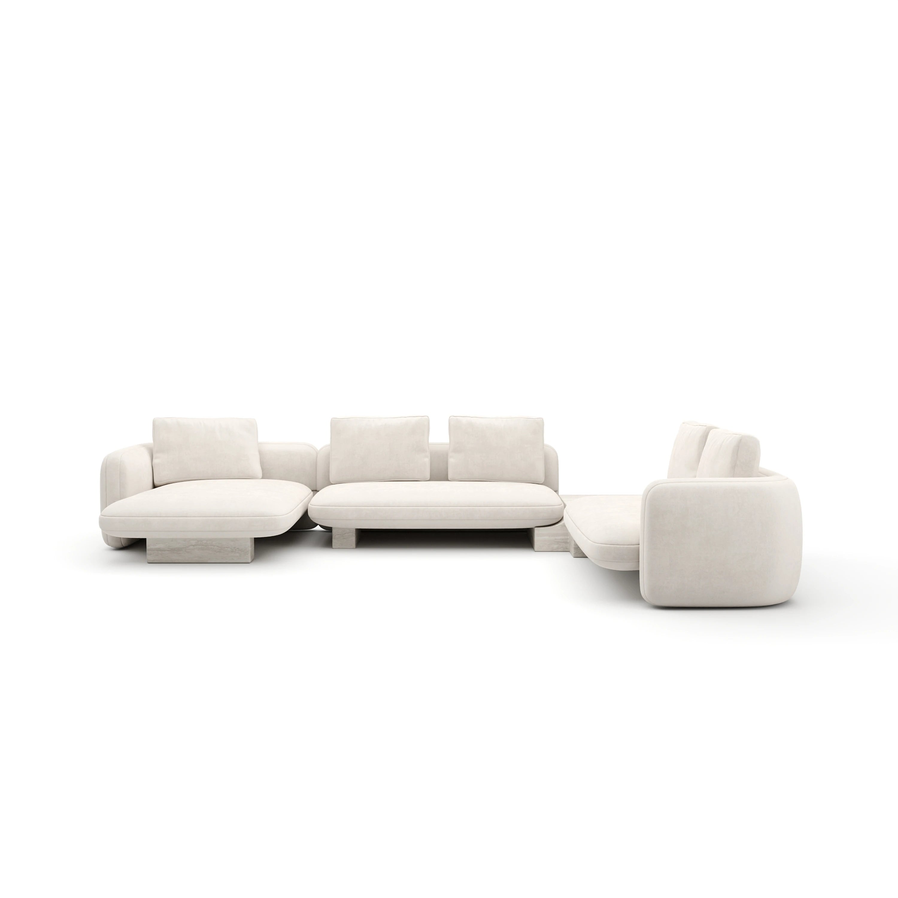 Overlap Large Lf Chaise Sec Ecru - primary image sku=UPH-425V-SEC29-B