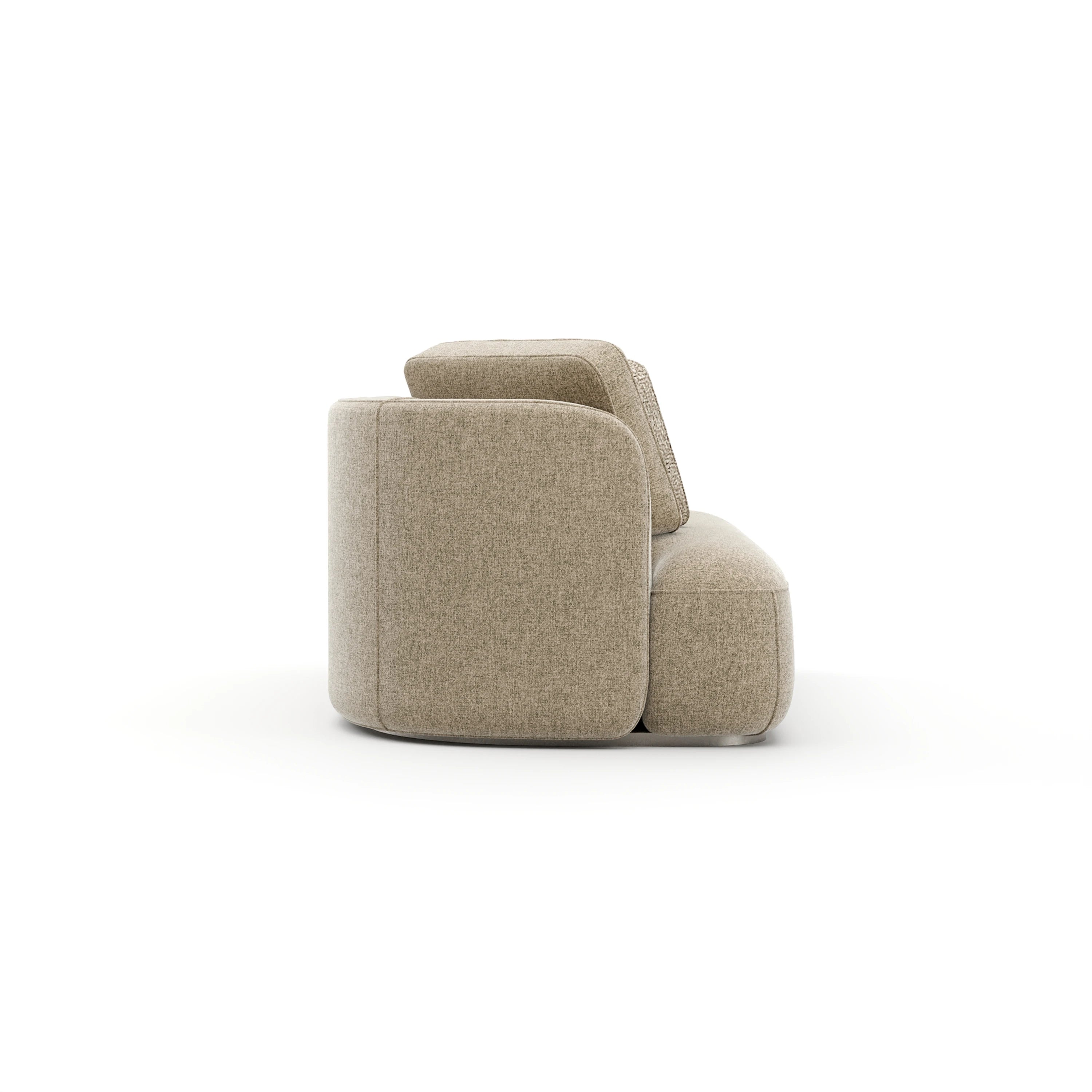 Sasso Laf Loveseat - Oatmeal - 2nd angle