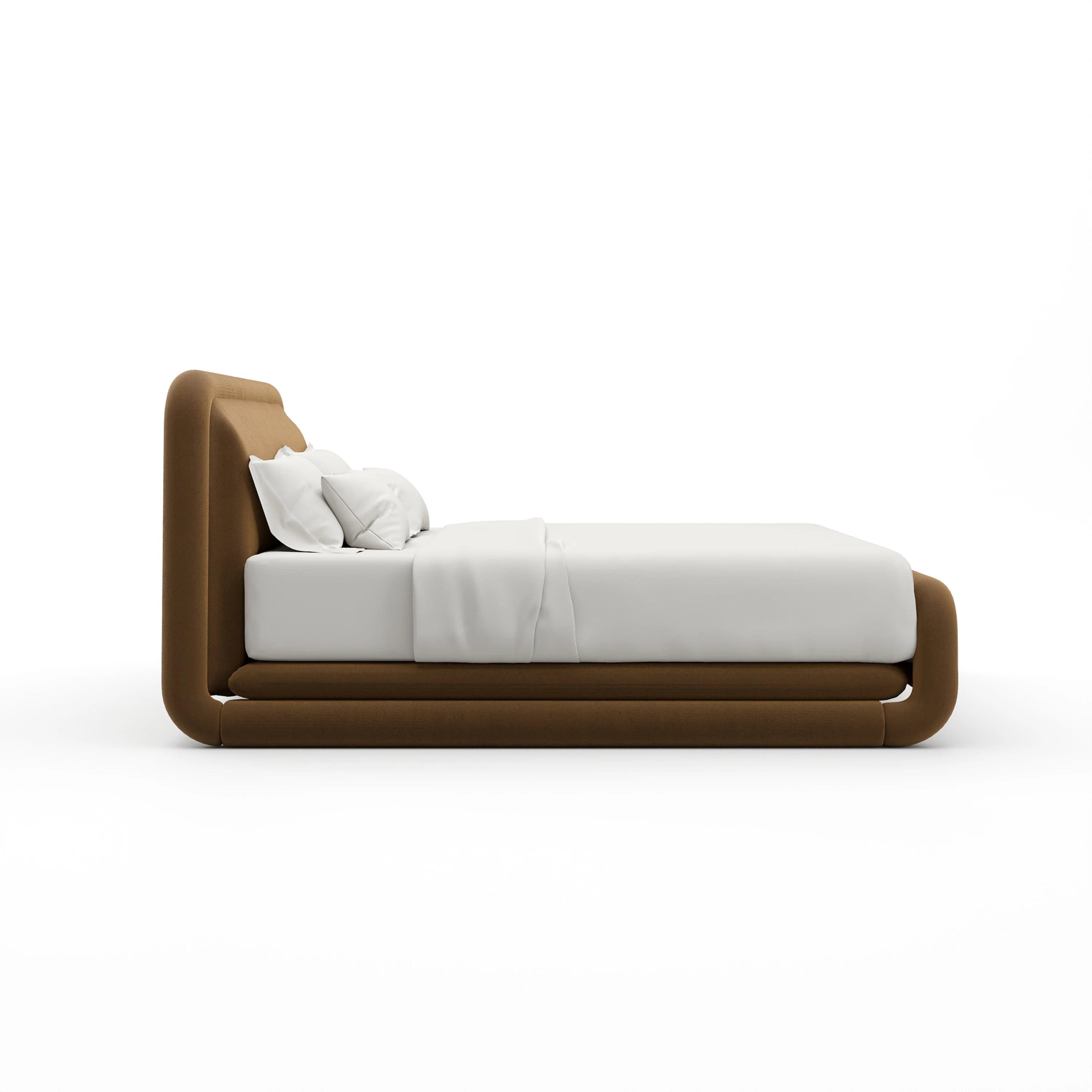 Bold Queen Bed - Camel - 2nd angle
