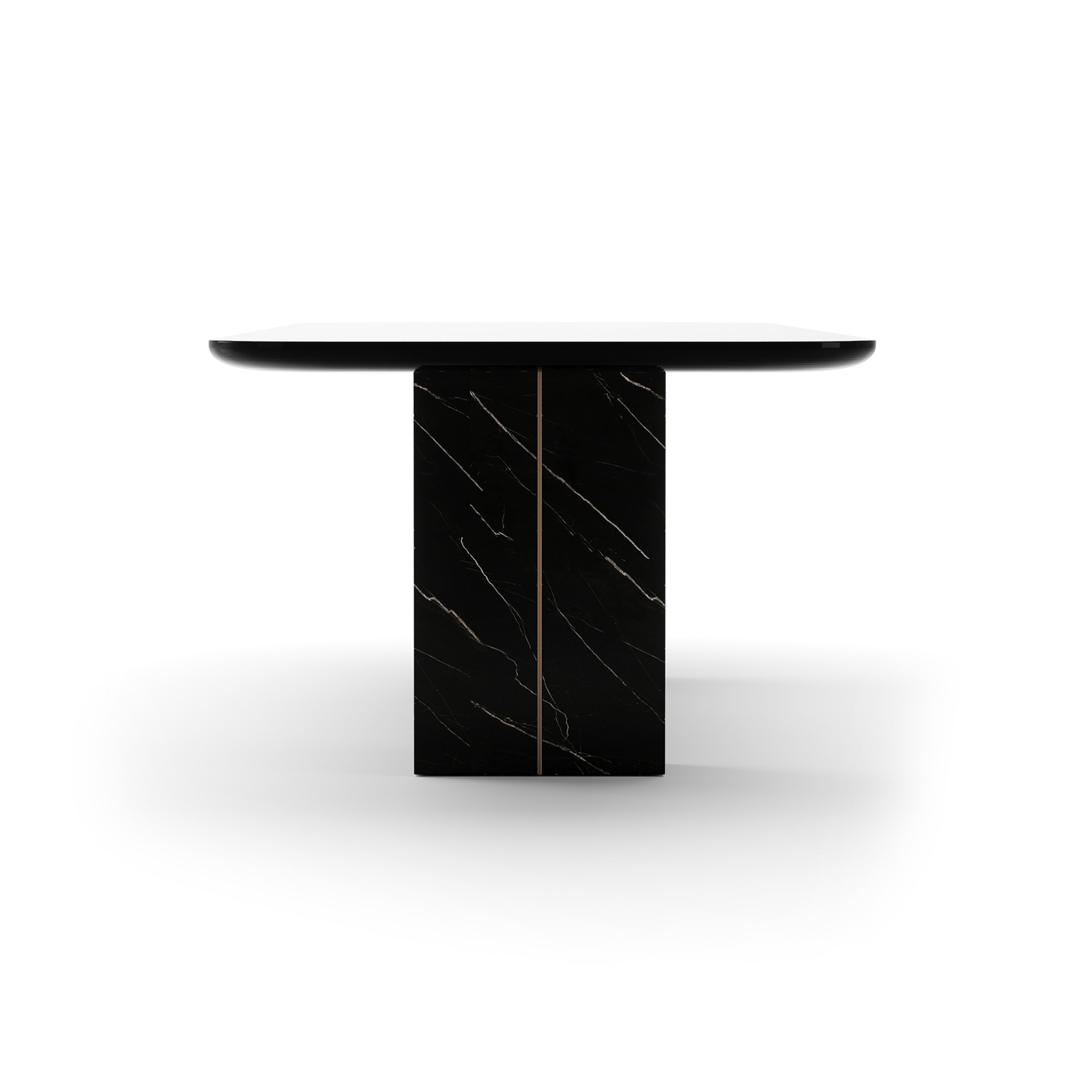 Overlap Rec Dining Tbl Base Dark - 2nd angle