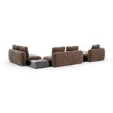 Overlap 5Pc Right Sectional Dark Taupe - 3rd angle