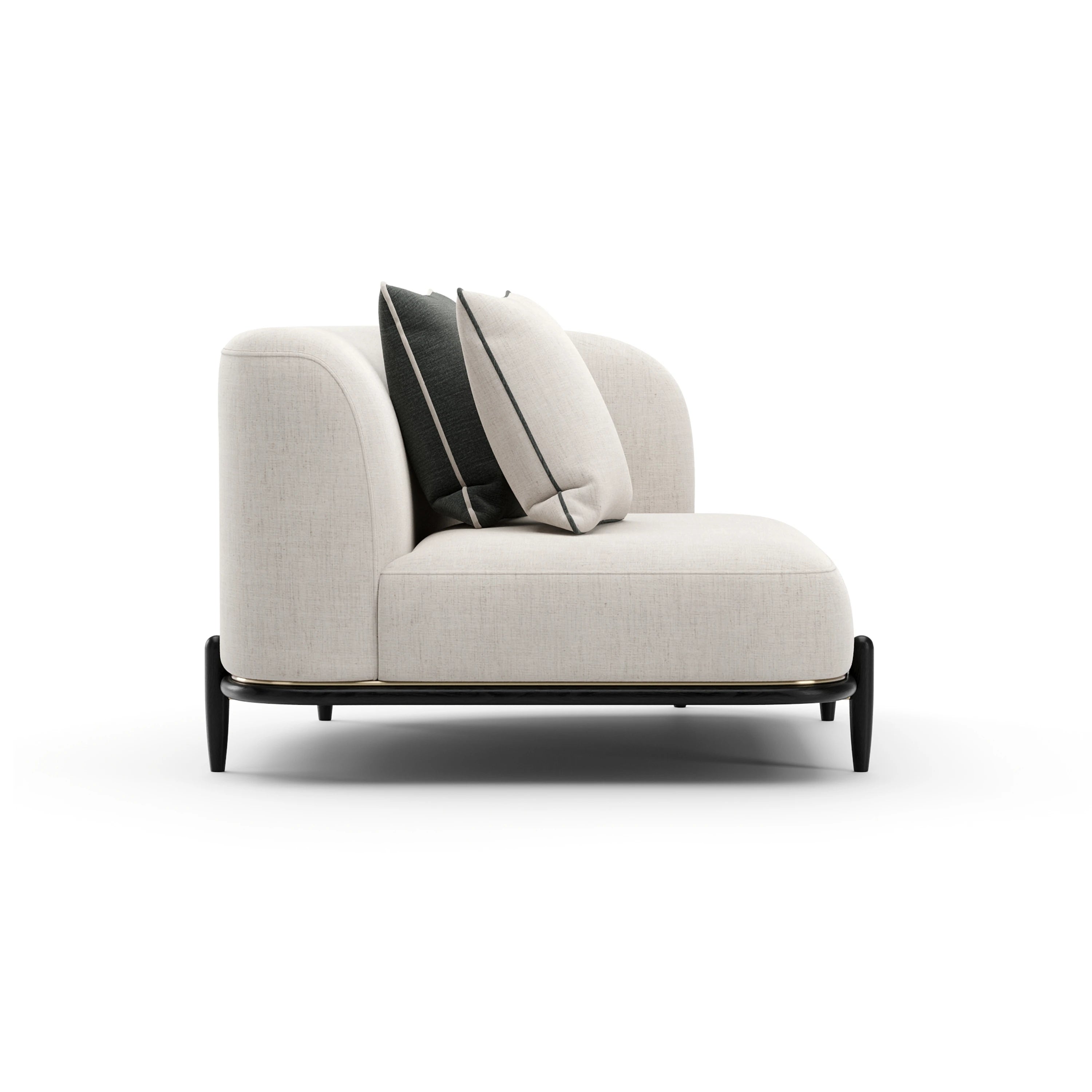 Madera Raf Loveseat - Oatmeal - 2nd angle