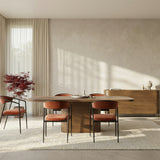Atom Dining Table - Chocolate Nougat in room - angle 6.0