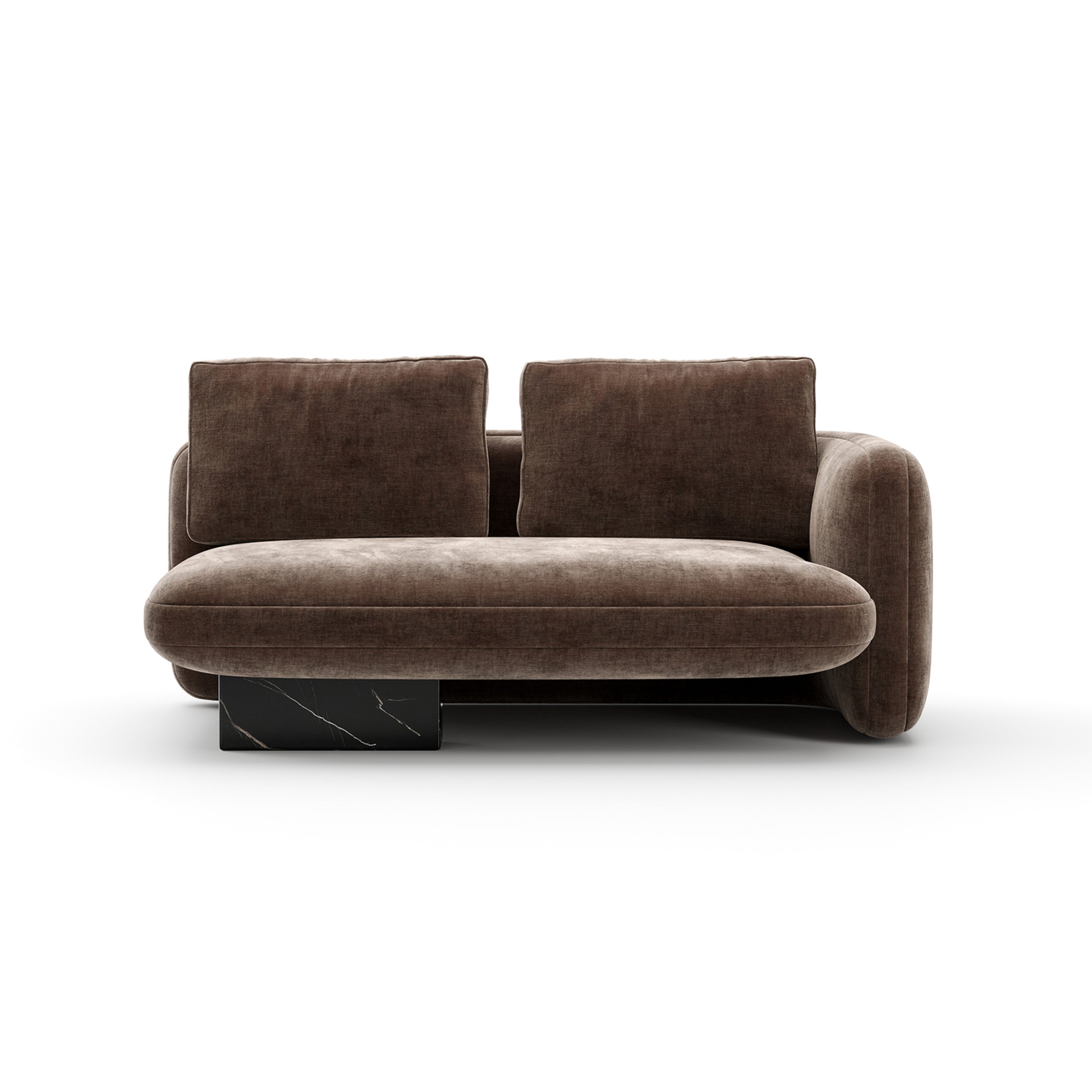 Overlap Raf Loveseat Dark Taupe - main image