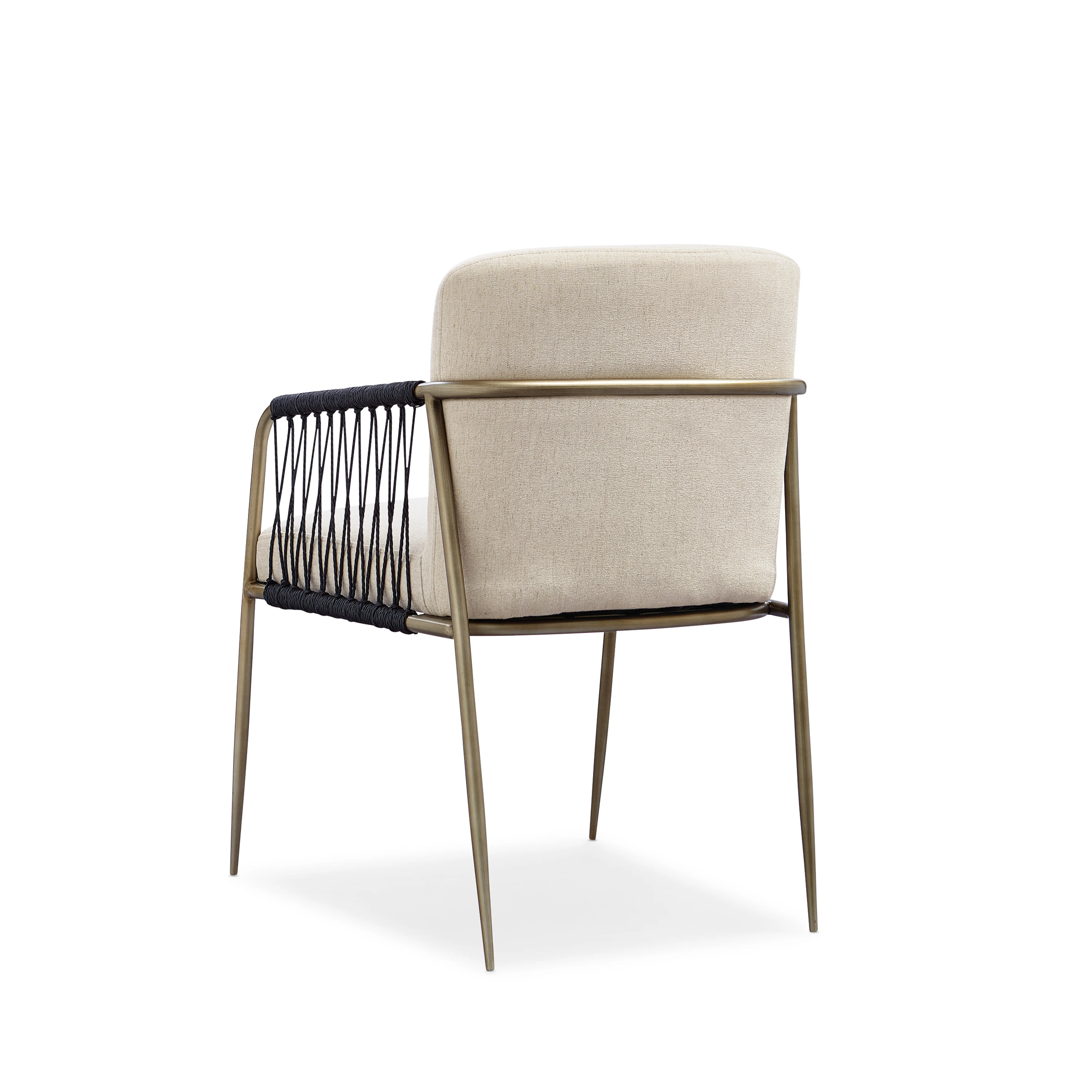 REMIX WOVEN DINING CHAIR-OATMEAL - 3rd angle