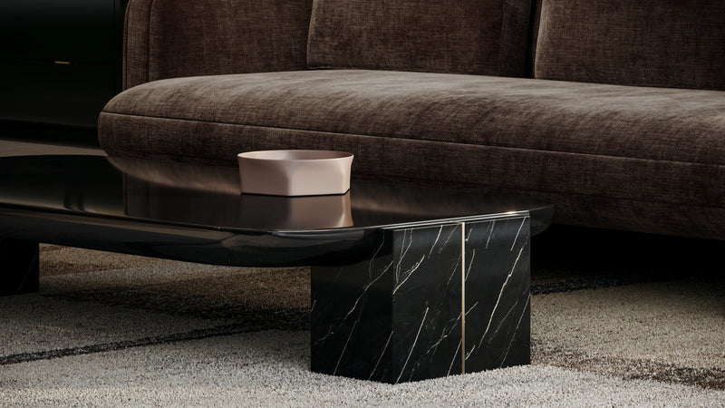 Overlap Sofa Dark Taupe