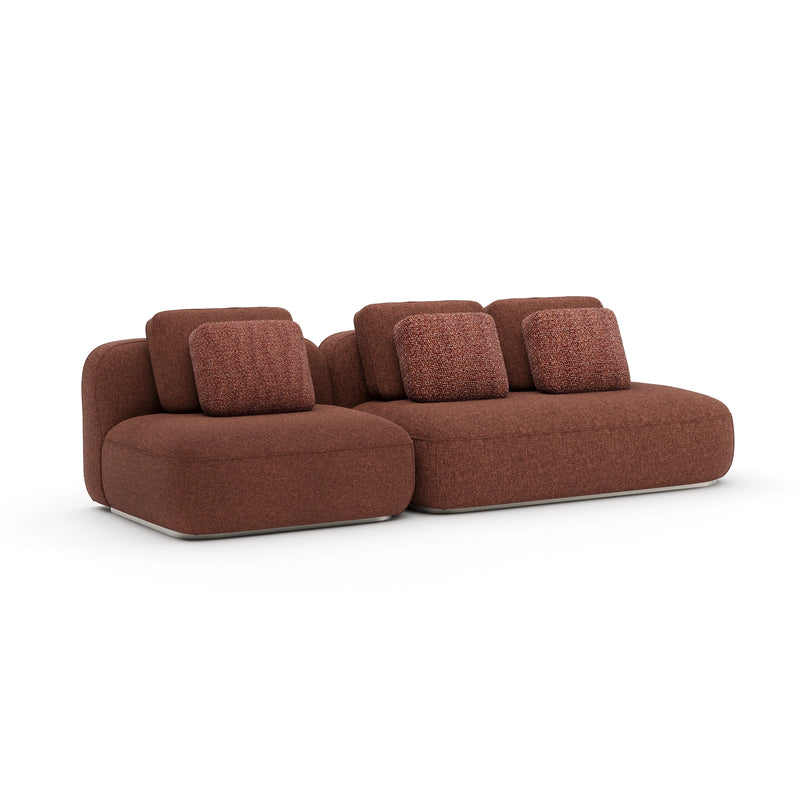 Sasso 2Pc Small Sofa - Saffron
