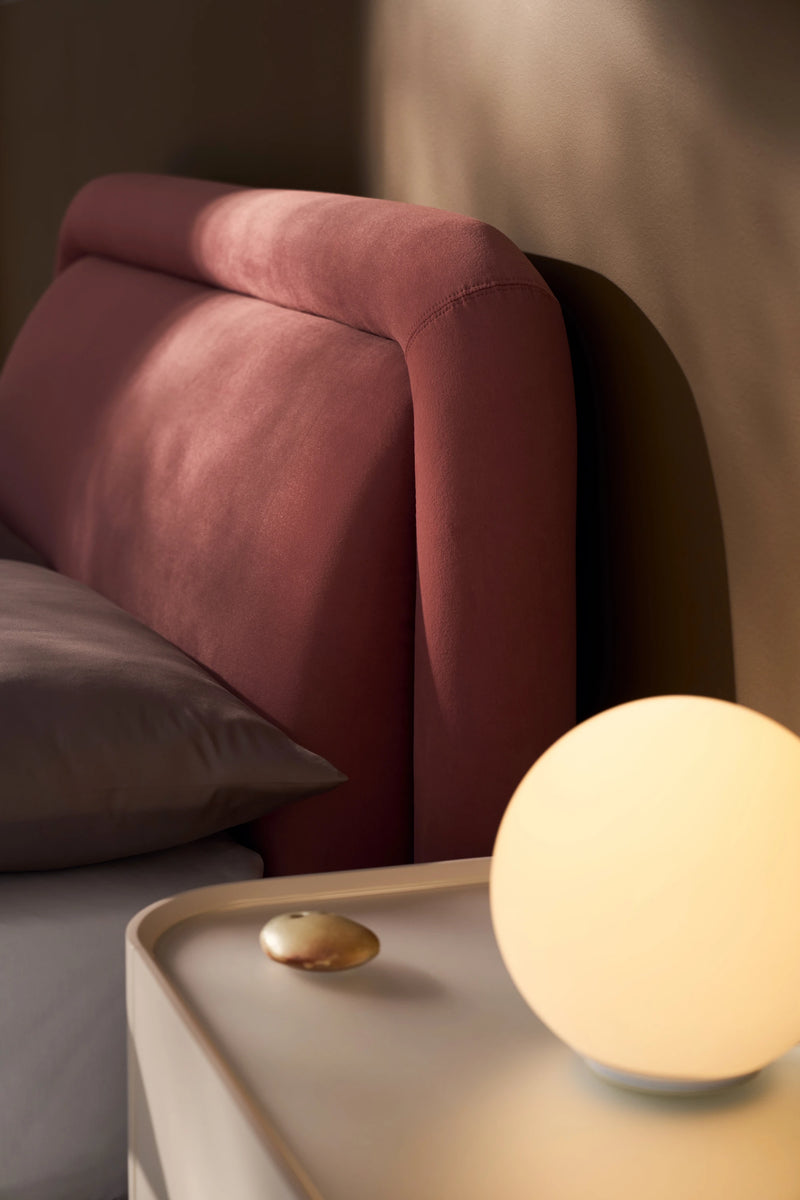 Bold King Bed - Dusty Rose