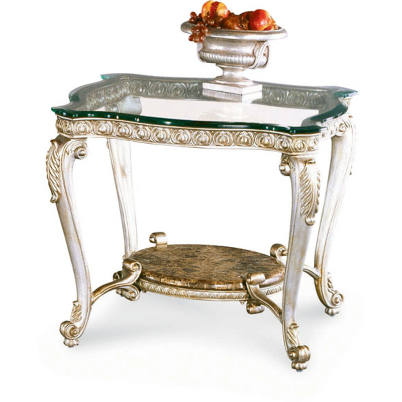 Regency-Rect End Glass Top
