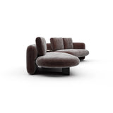Overlap Left Bumper Sectional Dk Taupe - 2nd angle