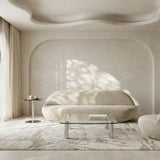 New & Low Sofa - Ivory in room - angle 1
