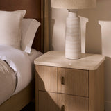 Rhythm Small Nightstand Light in room - angle 1