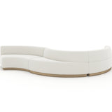 Crescent Armless Loveseat in room - angle 3.0