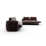 Overlap L Bumper Sectional Dk Taupe - 2nd angle