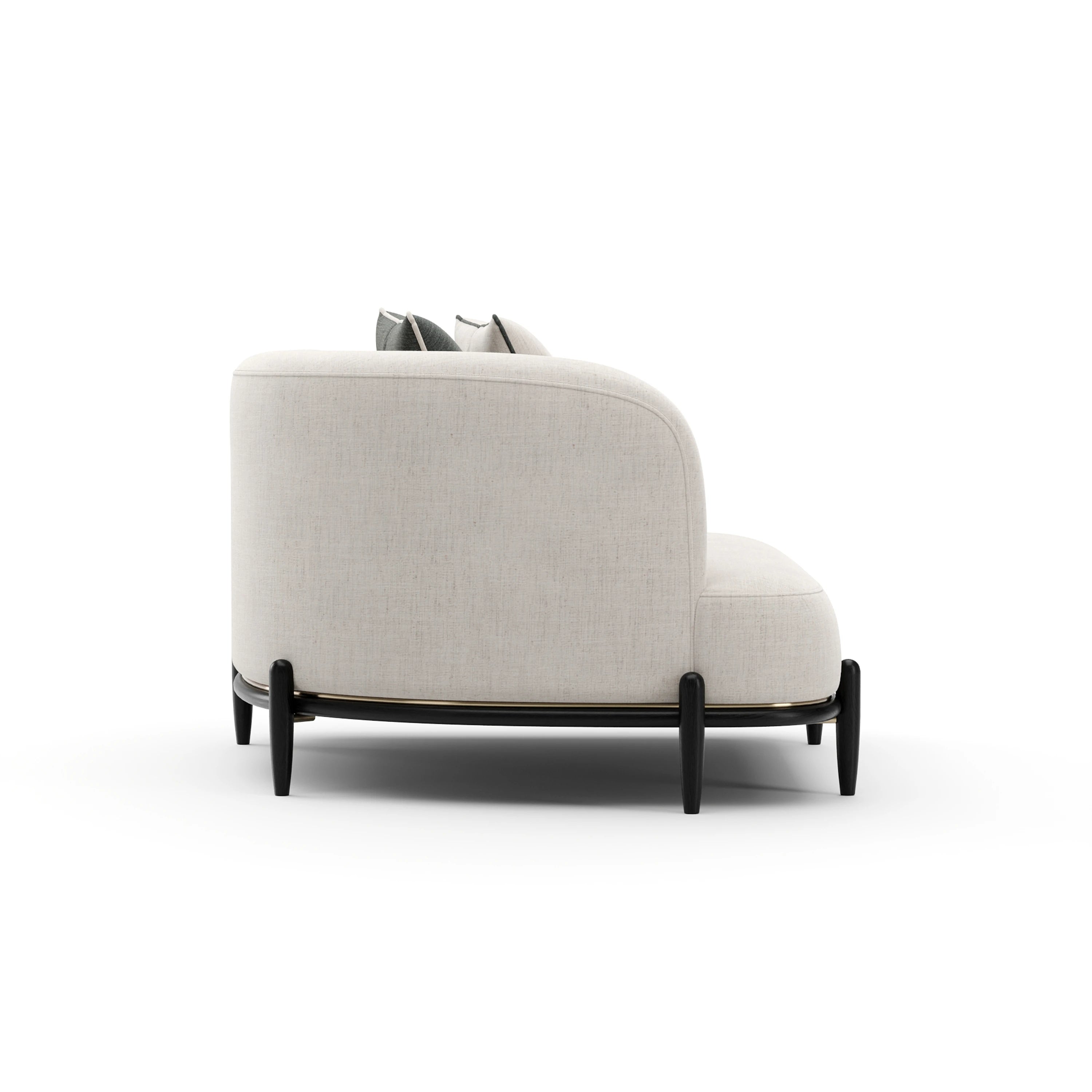 Madera Laf Loveseat - Oatmeal - 2nd angle