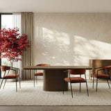 Atom Dining Table - Chocolate Nougat in room - angle 7.0
