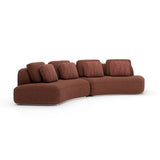 Sasso 2Pc Curved Sofa - Saffron - main image