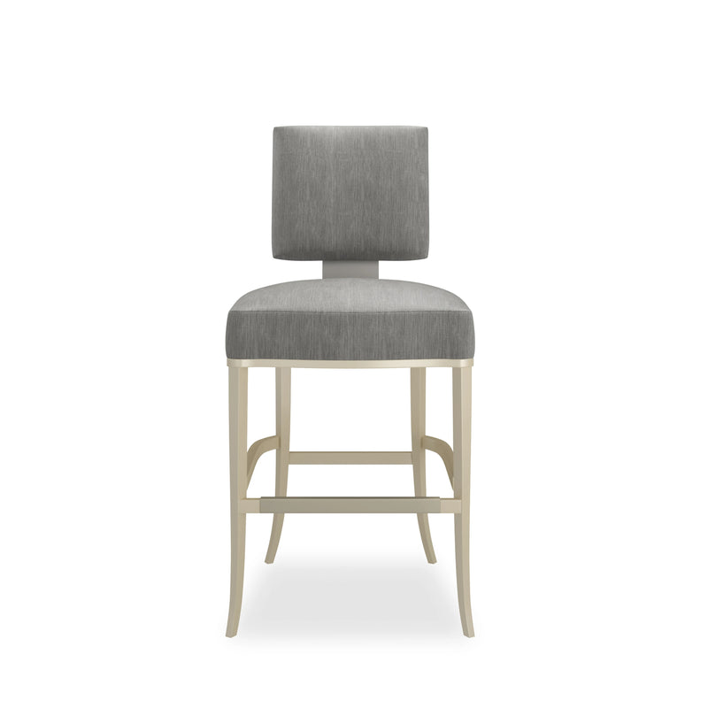 RESERVED SEATING COUNTER STOOL-PEWTER