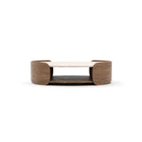 Fleur Open Cocktail Table W/Wood Shelf - main image