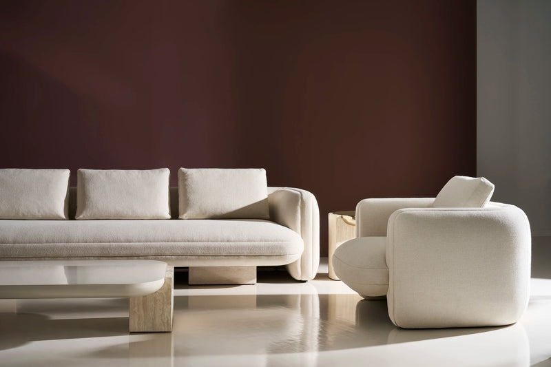 Overlap Sofa Ecru