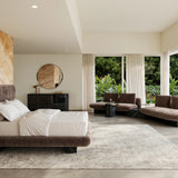 Overlap Rectangle Wedge Base Dark in room - angle 1