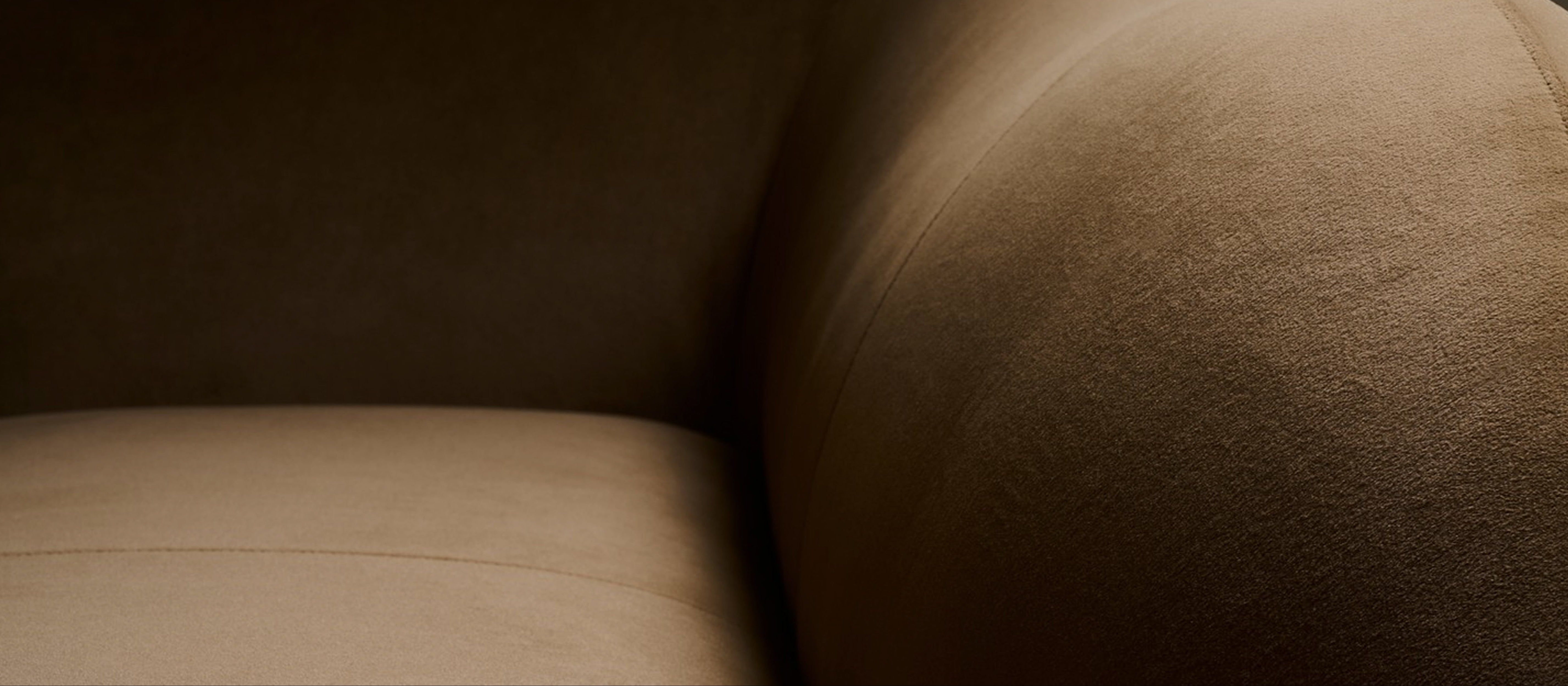 Close-up of a brown fabric surface