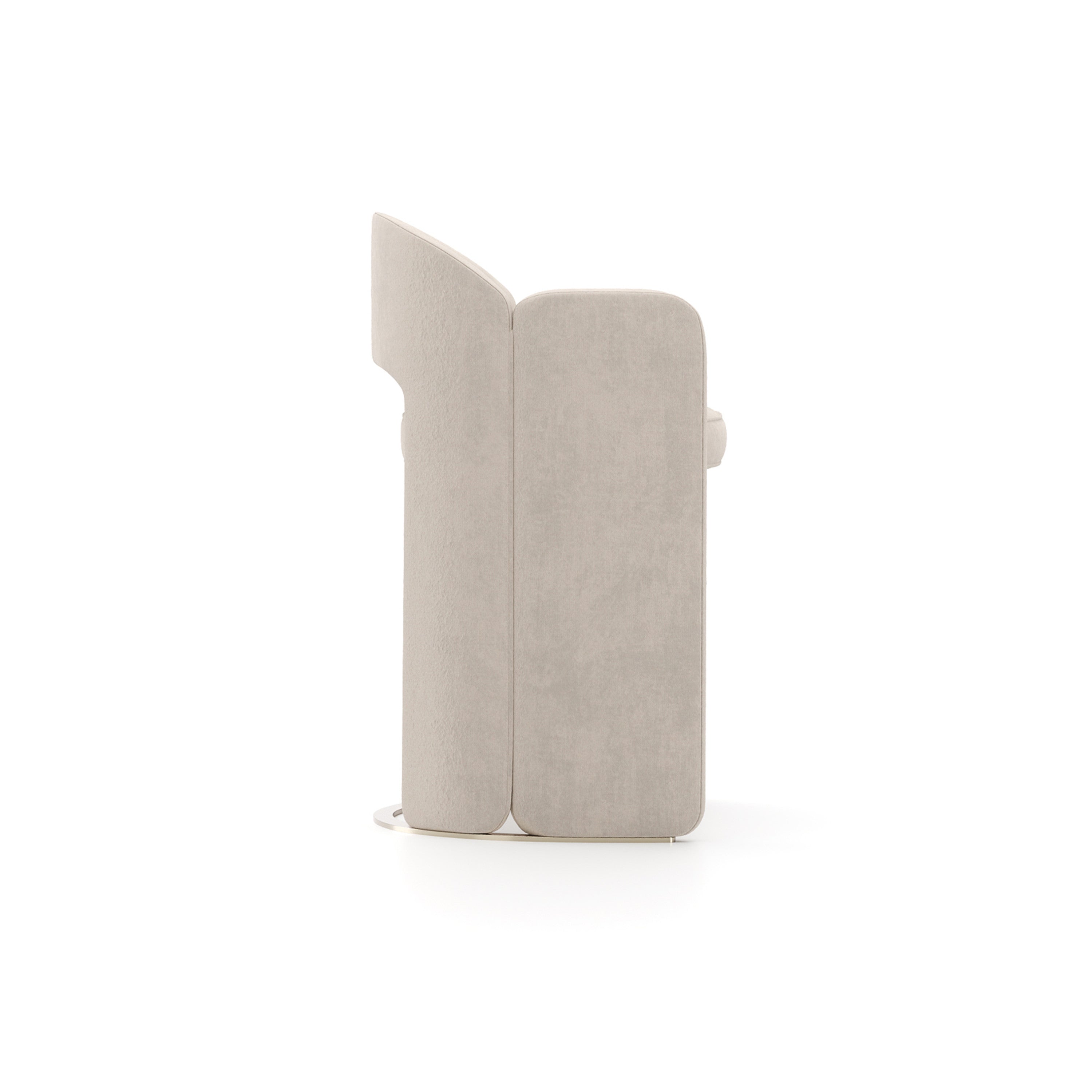 Overlap Counter Stool Ivory - 2nd angle