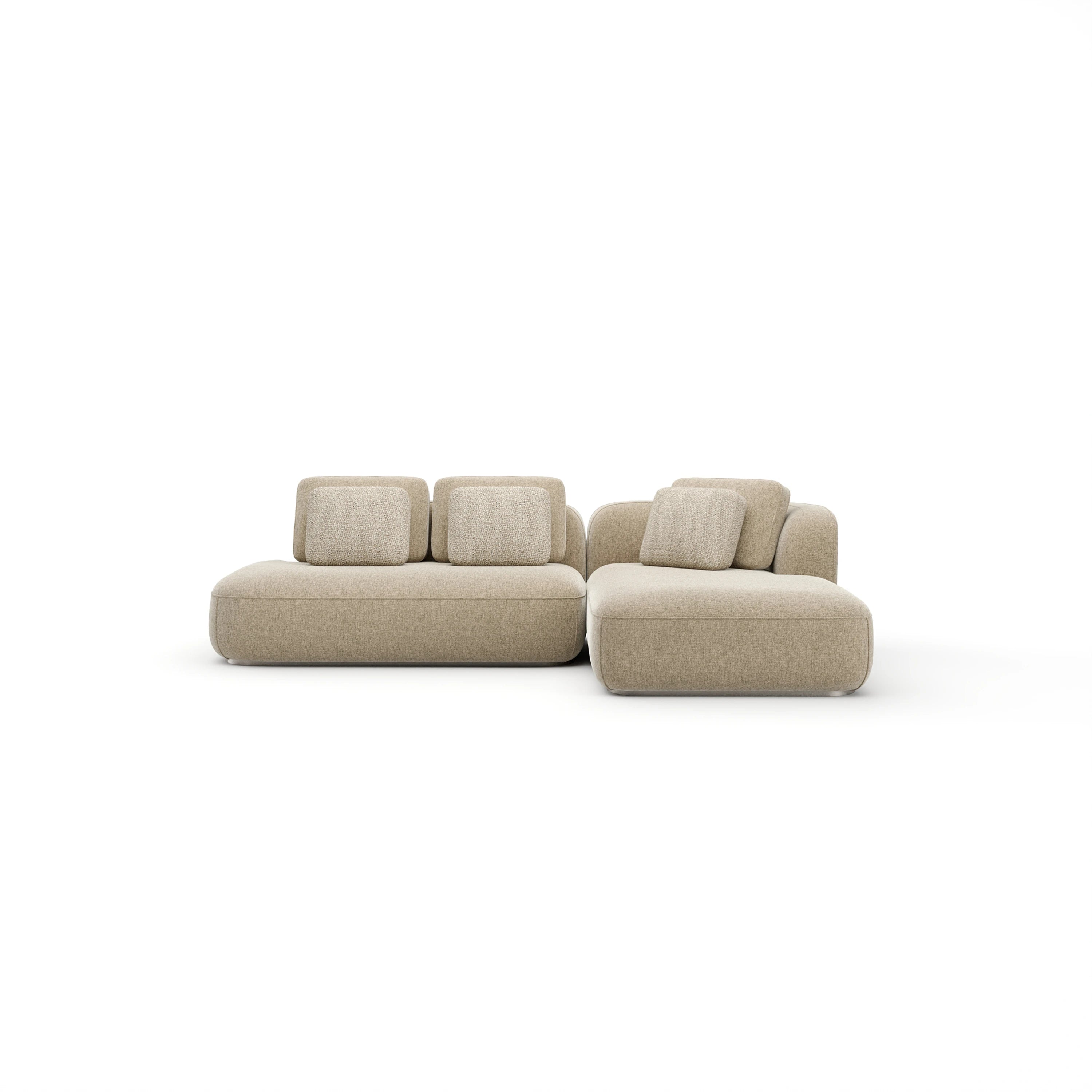 Sasso Armless Rt Chaise Sec - Oatmeal - primary image