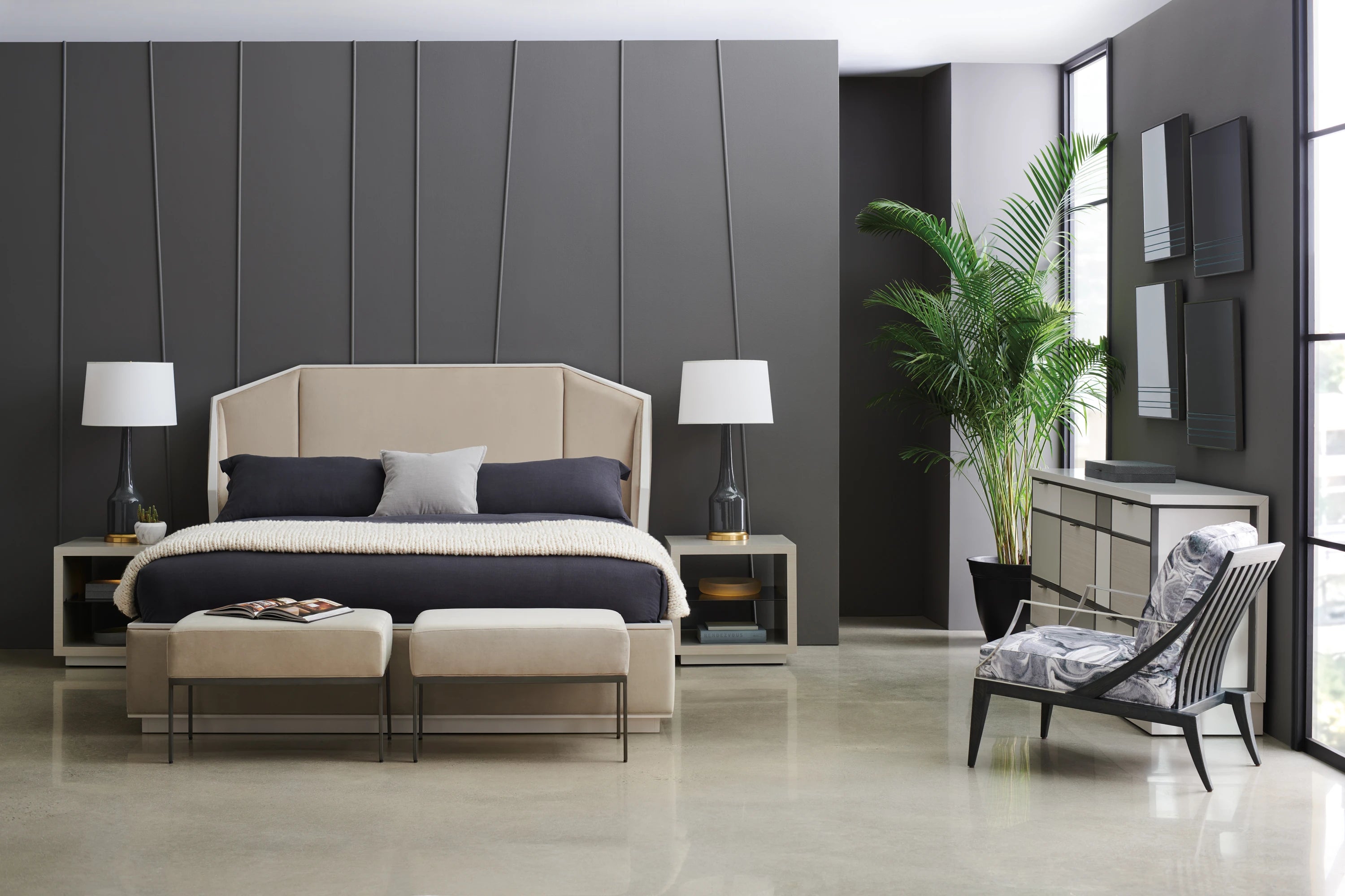 Expressions Uph Bed - King in room - angle 4.0