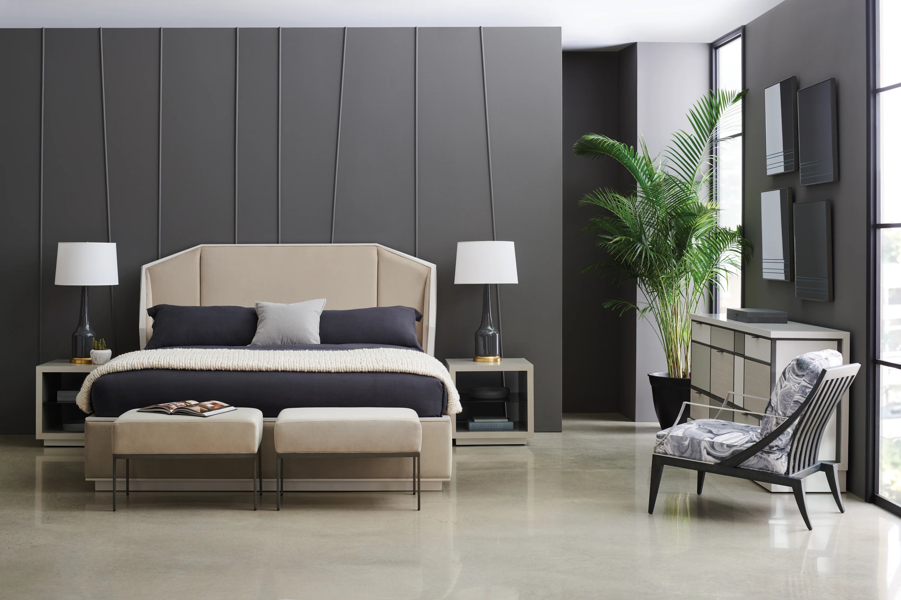 Expressions Uph Bed - King in room - angle 3.0