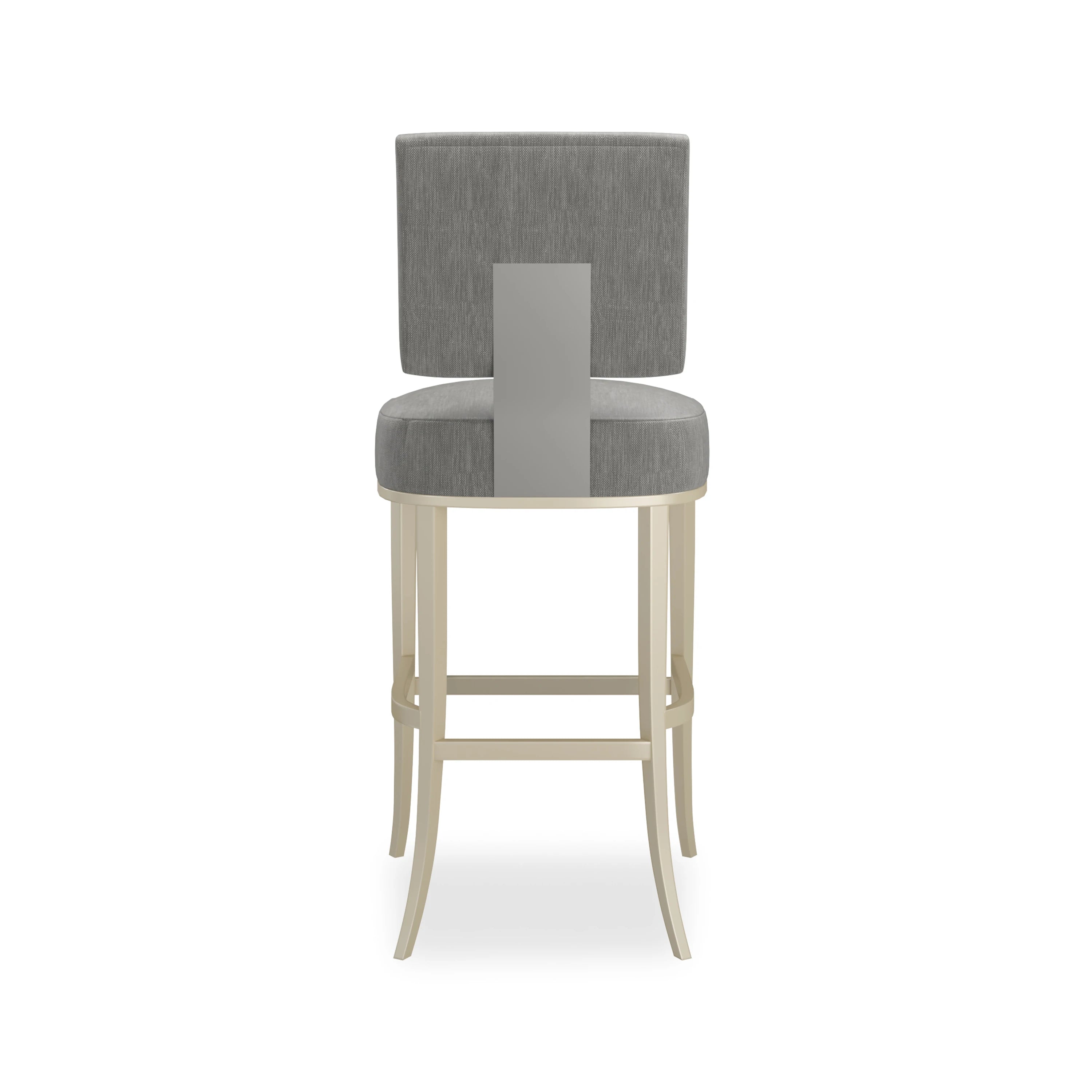 Reserved Seating Bar Stool-Pewter - 3rd angle