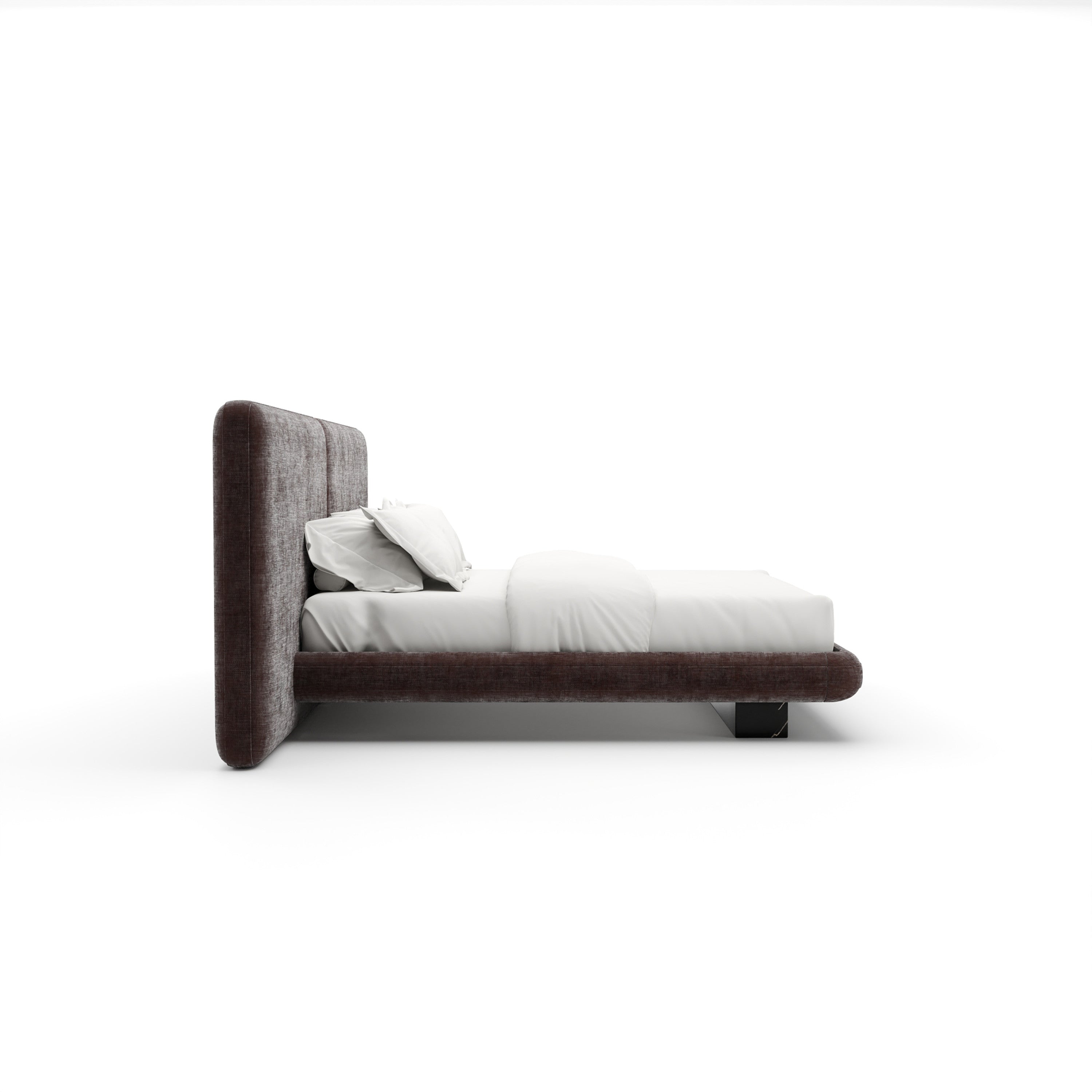 Overlap Uph 2 Pnl Kg Bed Hb Dk Taupe - 2nd angle