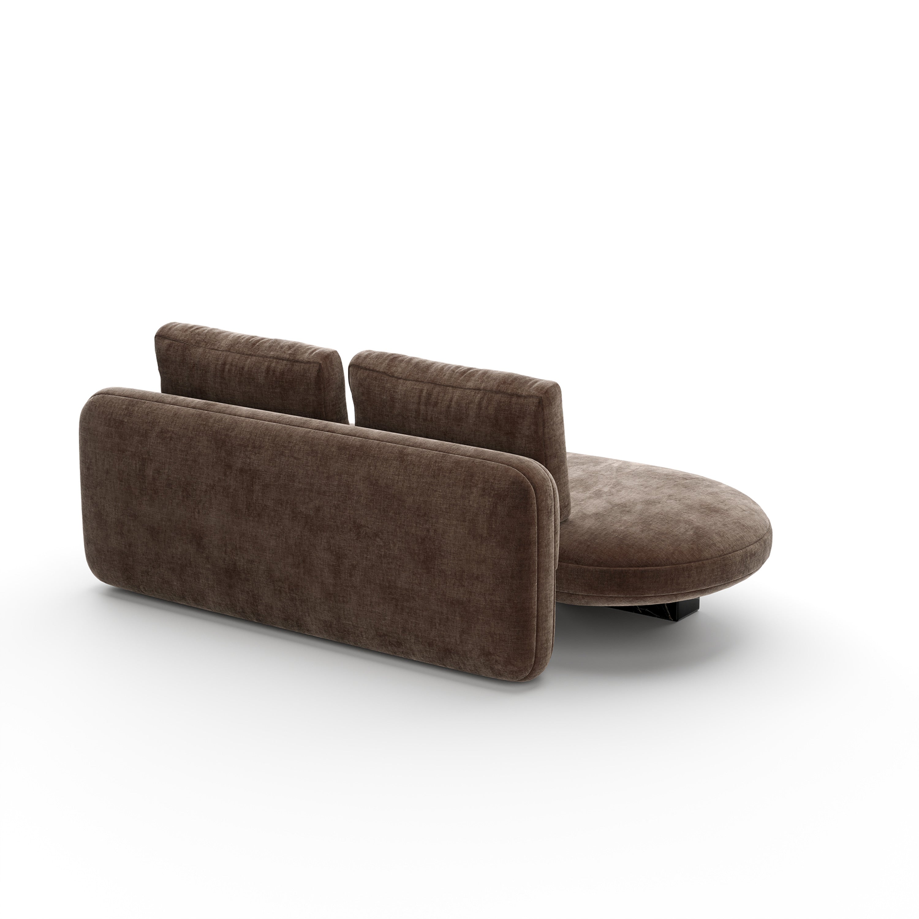 Overlap Raf Armless Bumper Dk Taupe - 3rd angle