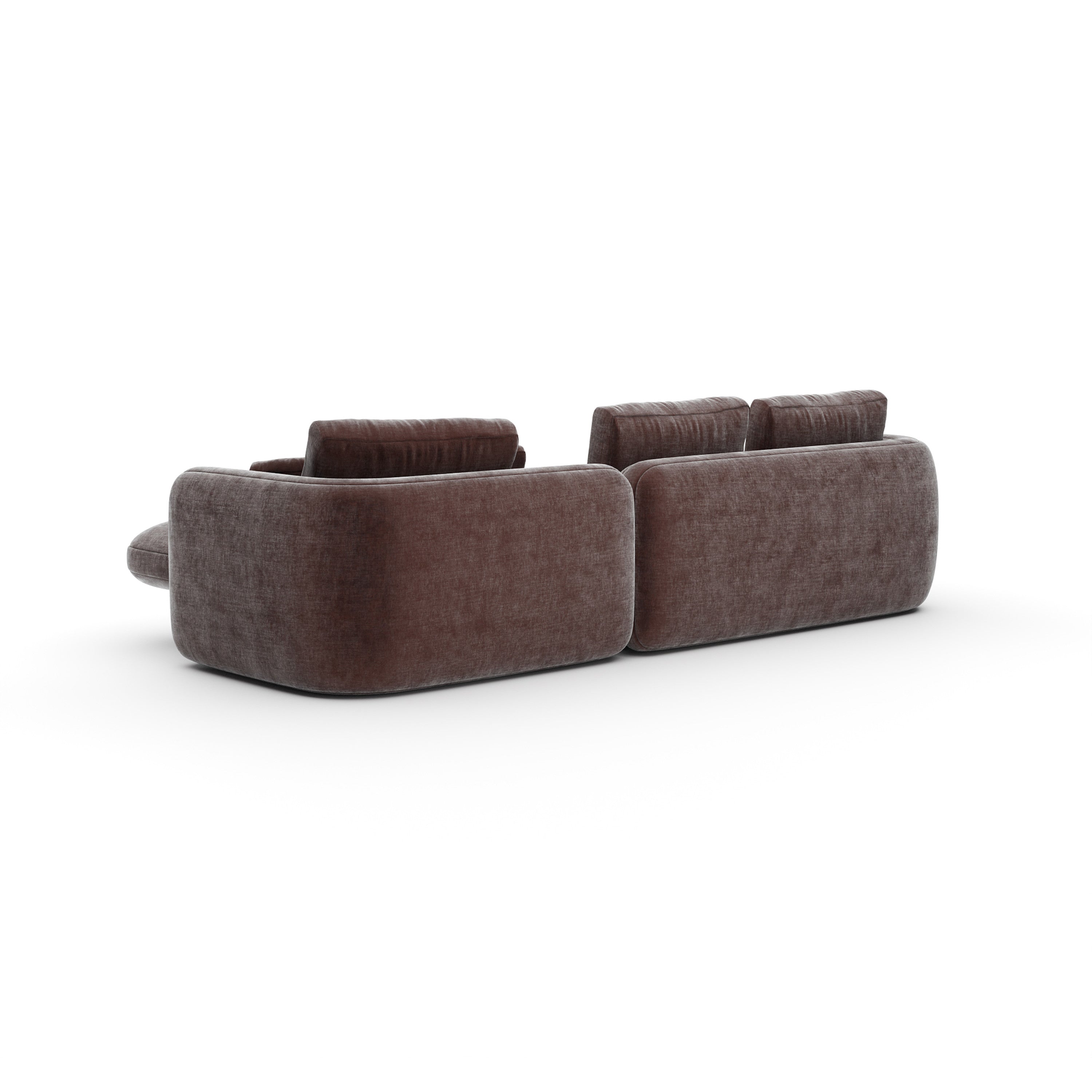 *Overlap Right Chaise Sec Small Dk Taupe - 3rd angle