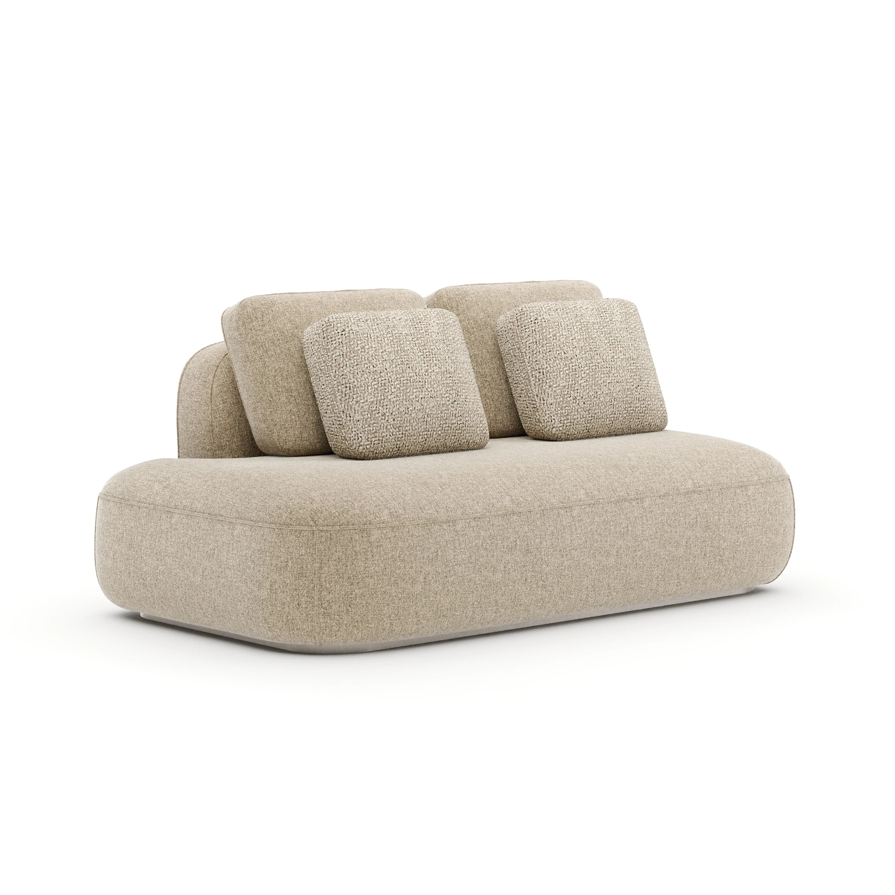 Sasso LAF Straight Armless Loveseat - Oa - primary image