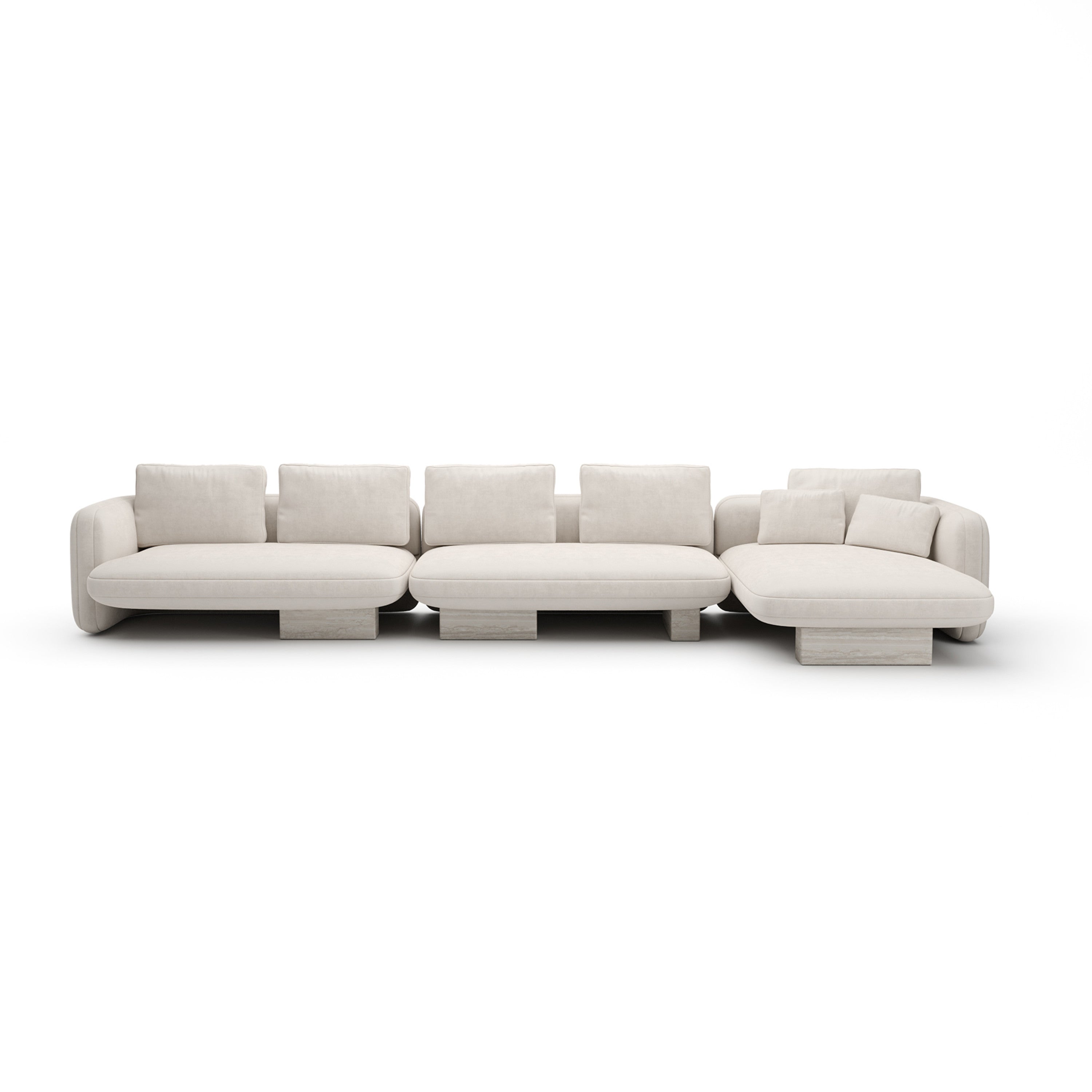 *Overlap Right Chaise Sec Large Ecru - main image