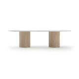 *Rhythm  Oval Stone Top Dining Tbl - main image