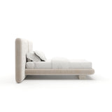 Overlap Uph 2 Panel Qn Bed Hb Ivory - 2nd angle