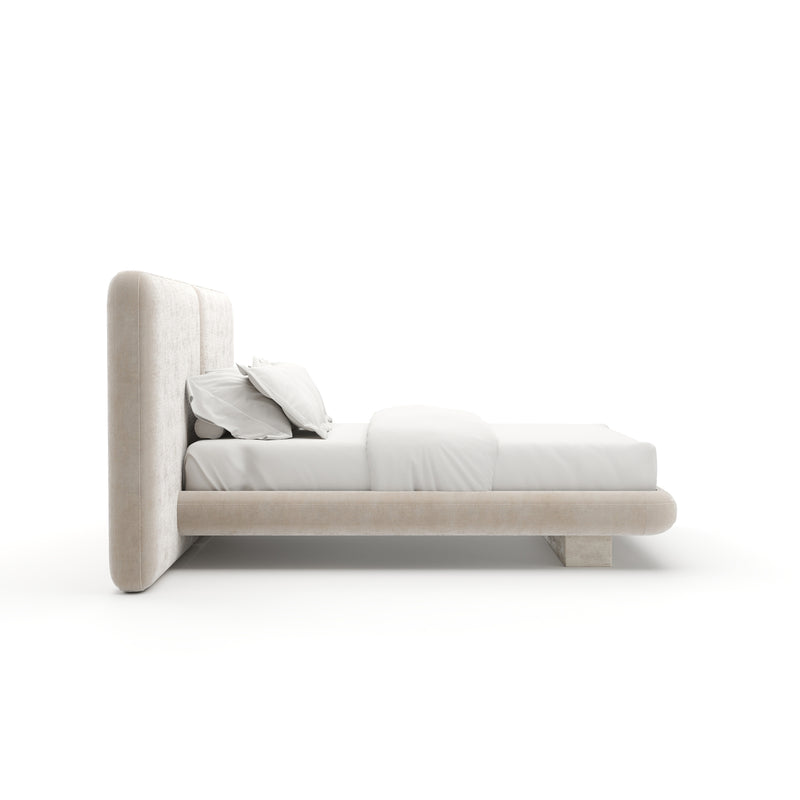 Overlap Uph 2 Panel Qn Bed Ivory